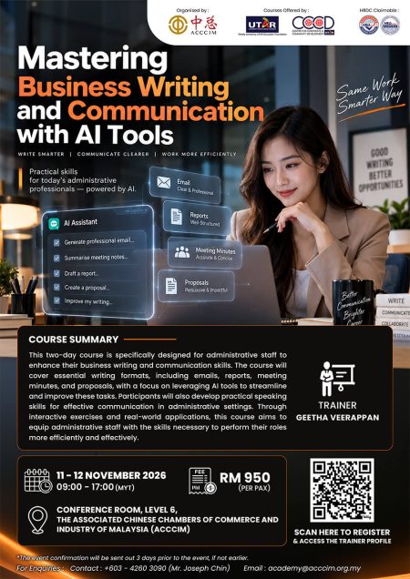 ACCCIM-Mastering Business Writing and Communication with AI Tools